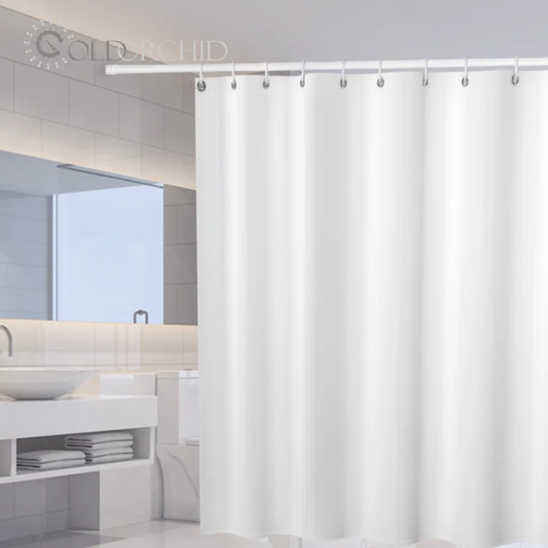 
Wholesale Luxury Brand Logo Waterproof Bath Curtain for Bathroom Custom Printed Pattern Color Size shower curtain bathroom 