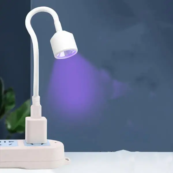 Adjustable tube mini uv nail lamp nail gel polish drying professional dryer bendable USB portable uv nail lamp