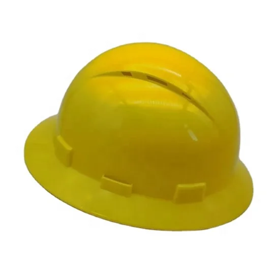 full brim hard hat with vent construction safety helmet