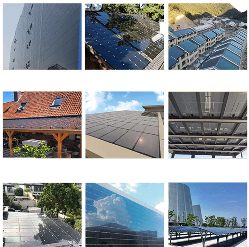 Custom Sun Room Terrace Cdte Thin Film Power Generation Glass Outdoors Solar Energy Module Solar Photovoltaic Glass Panel