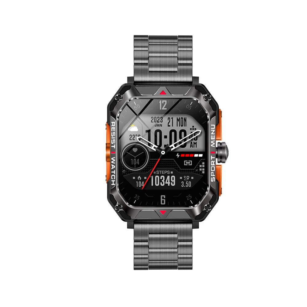 Smart Watch 400mah Large Battery Ip68 Men Outdoor Sports 2.02 Inch Big Screen Smart Watch