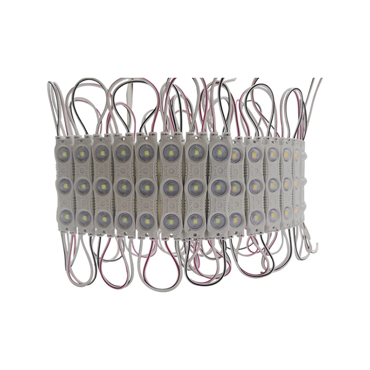 
12v Dc 3led Injection Lens Light Sign 1.5w Smd Led Module 2835 Rgb Led Module 
