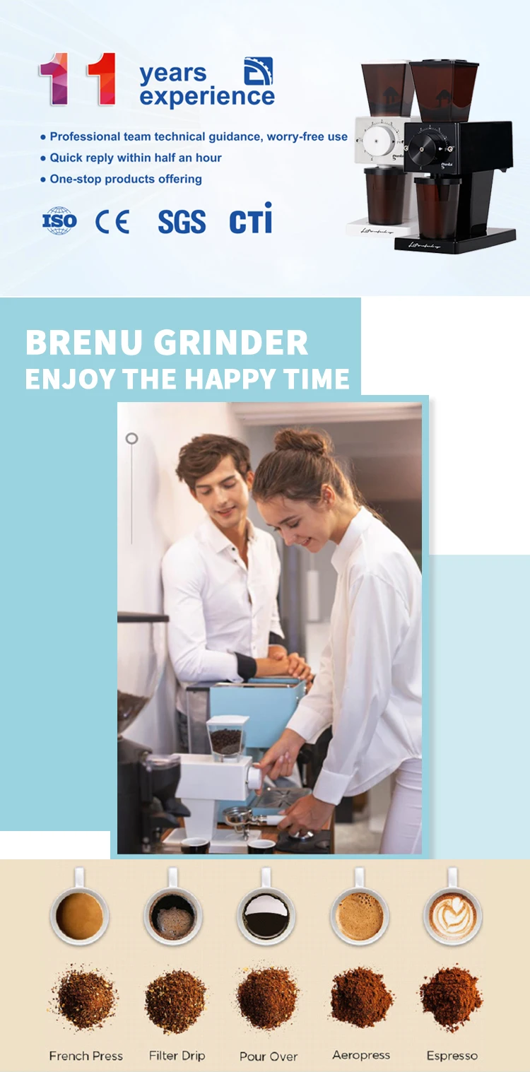 manufacturer high performance espresso mill brew bean electric milling herb auto adjustable speed coffee grinder for speciality