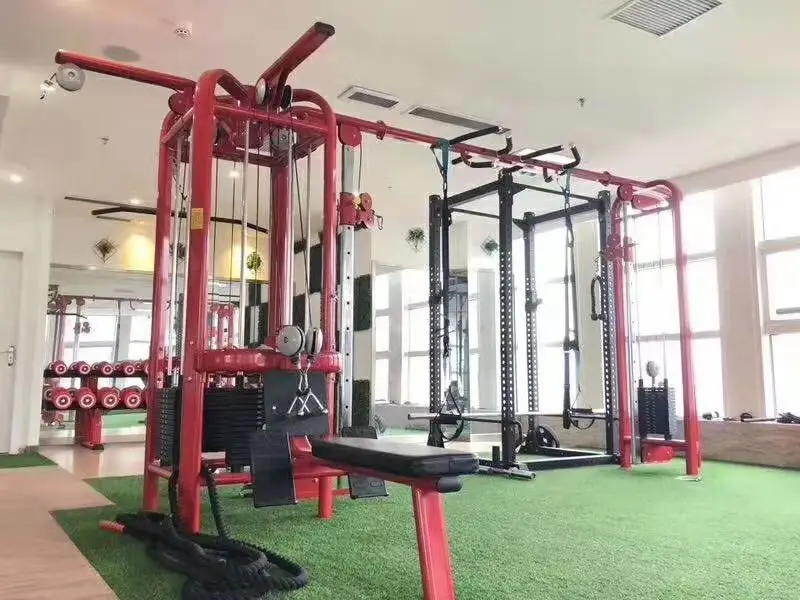 2024 New Design Commercial Pin Loaded Strength Equipment Multi Function Smith Machine 5 Station Gym Equipment