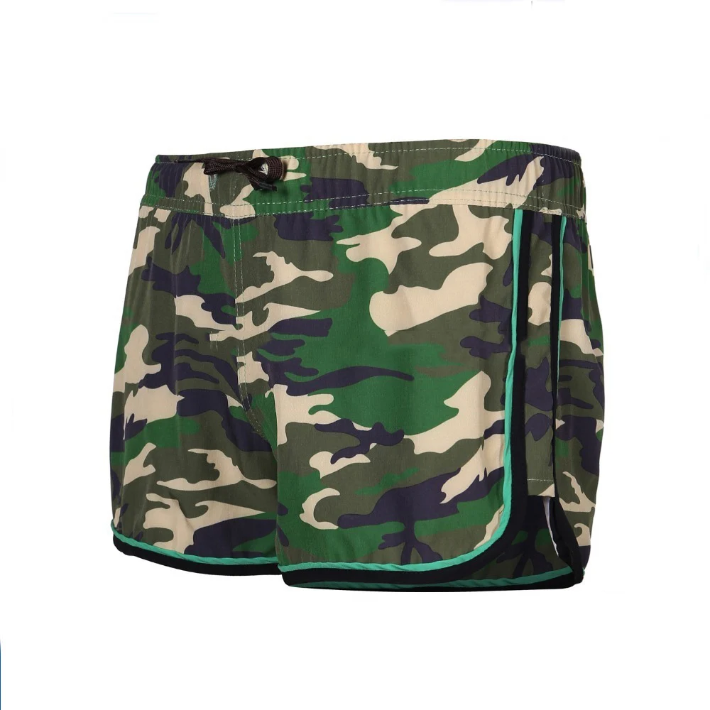 Green Camo above the knee hot girls athletic shorts women sexy transparent women shorts