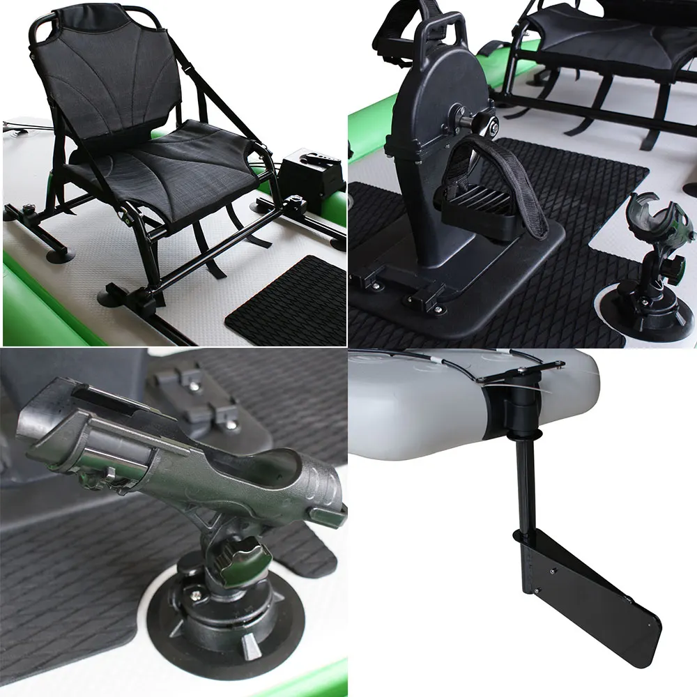 LULUSKY Wholesale Factory Single Inflatable Pedal Boat Paddle Board Kayak Pedal Drive System