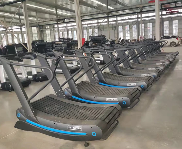 J S Gym Exercise air Runner Curved Treadmill Self-generating Running Machine Gym Equipment air Runner Machine