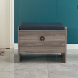Wooden Shoes Changing Stool Storage Shoe Cubby Shoe Cabinet with Seat
