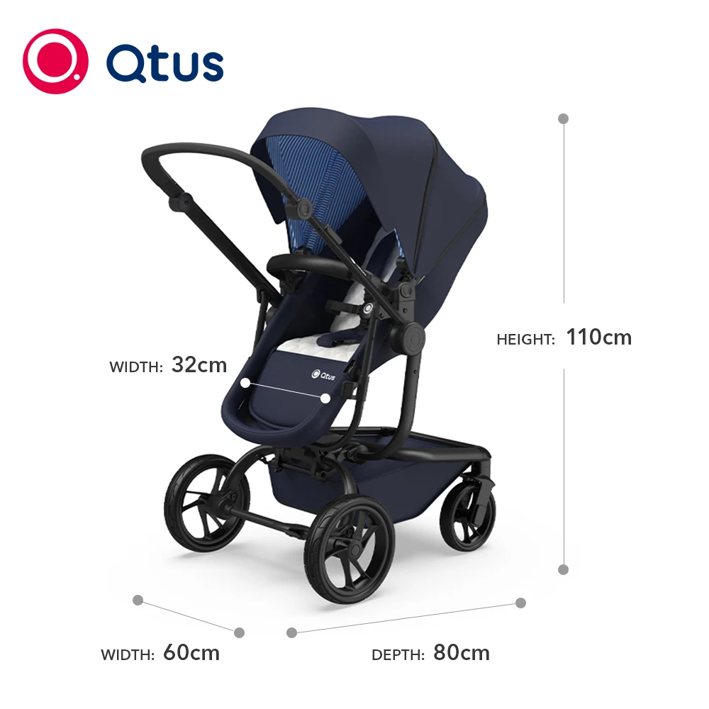 QTUS Spider, baby gear, bike trailers, All-terrain, EN1888, One-Handed Steering, Design for travel, Premium Suspension PU Wheels