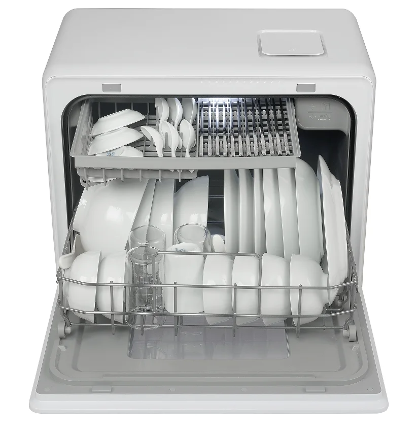 High Quality 6 Set Large Capacity Ultra-thin Mini Portable Dishwasher With Softening System