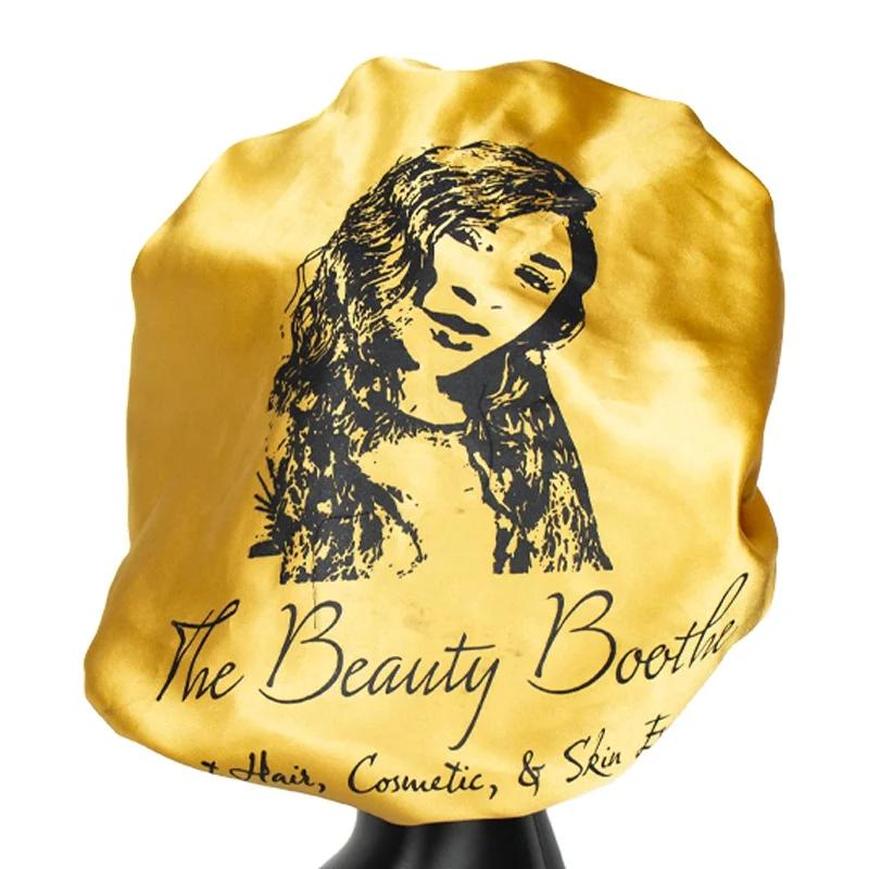 hair care/hair cover/hair bonnets Double Layer Hair Bonnet Silk Cover Sleeping Hat Satin Double Layer Braid Large Bonnet