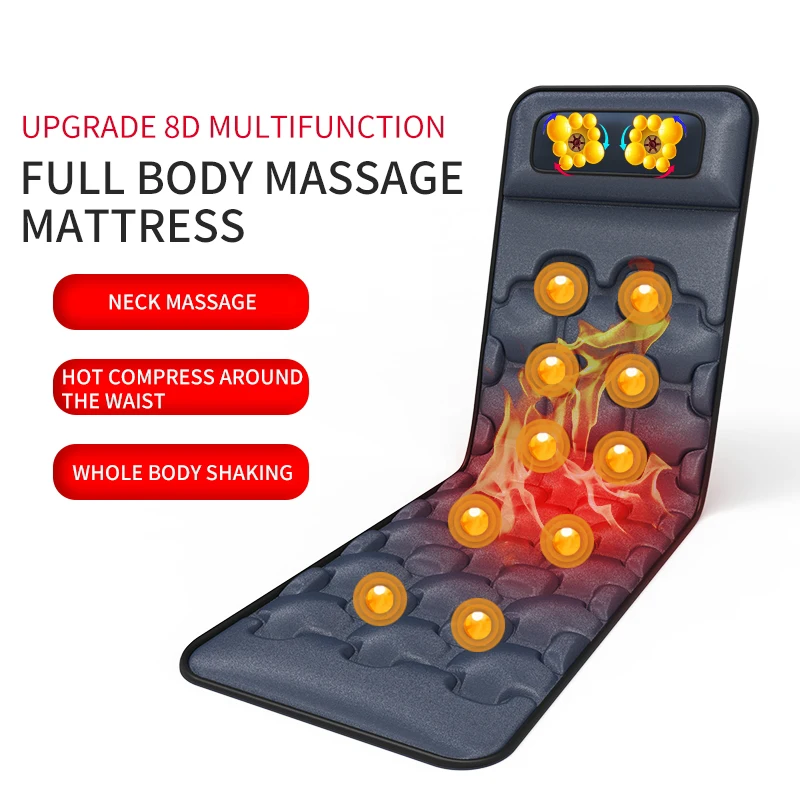 Factory Price Wholesale Comfortable electric heat vibrator back massage mattress