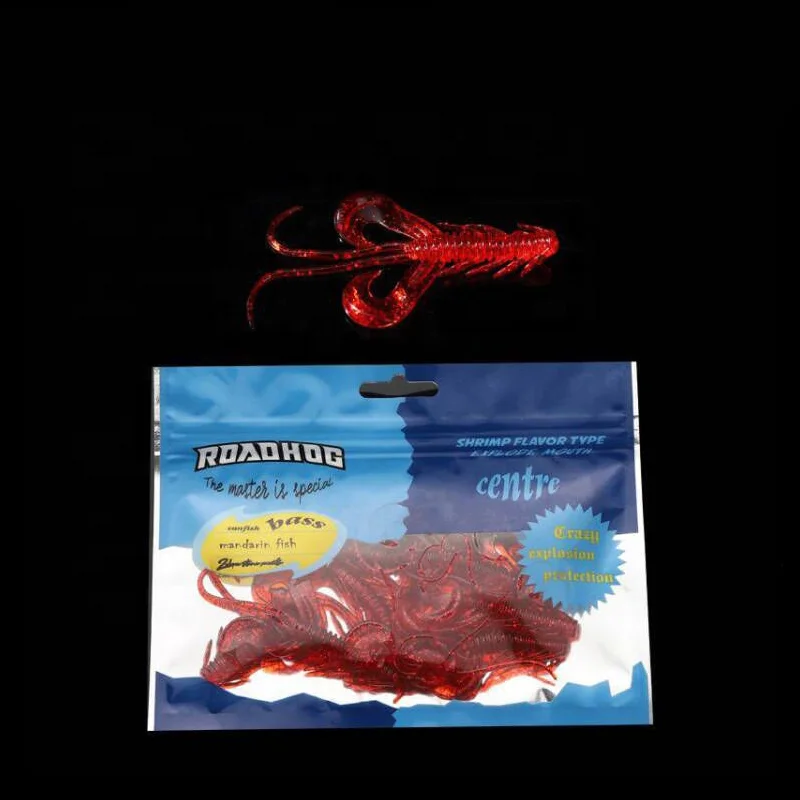 Best selling 8pcs/bag New fishing lure bait 10cm 3.7g Artificial Outdoor Shrimp Fishing Lure