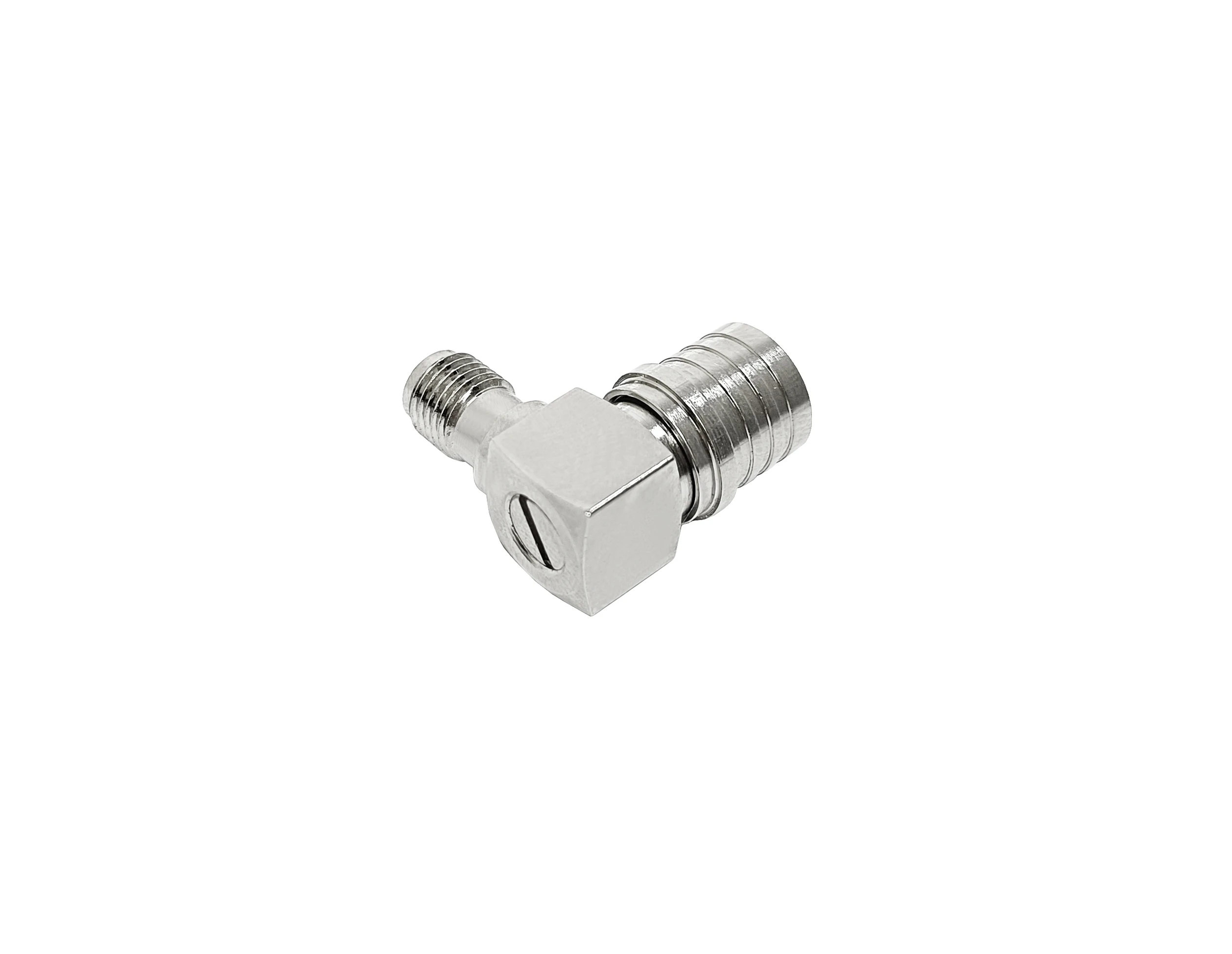 Factory Supplier RF Connector 0-18Ghz QMA Male Right Angle To SMA Connector SMA Female Connectors RA Coaxial TNC Cable Adaptor