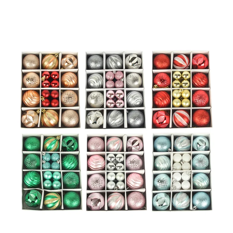 26 шт Рождественская елка украшения блестящие шарики подвесных шаров для домашней вечеринки декорированные заклепками; Опора Подарки Поставки