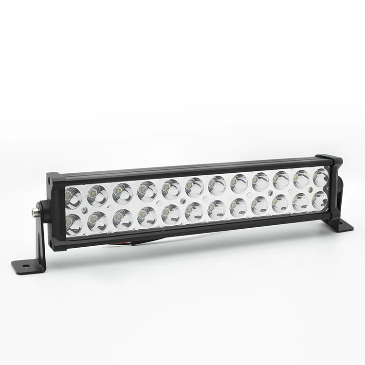 Дешевая двухрядная светодиодная световая балка 72 Вт для автомобиля 24 шт 3030 smd комбинированная светодиодная световая балка