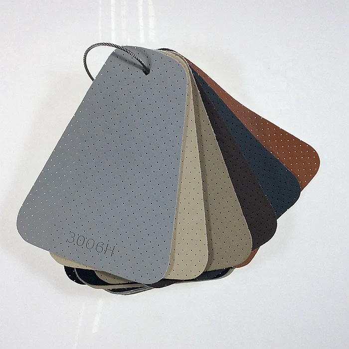 grey faux leather rolls 140cm, perforated faux leather, solid color faux leather rolls for bed side