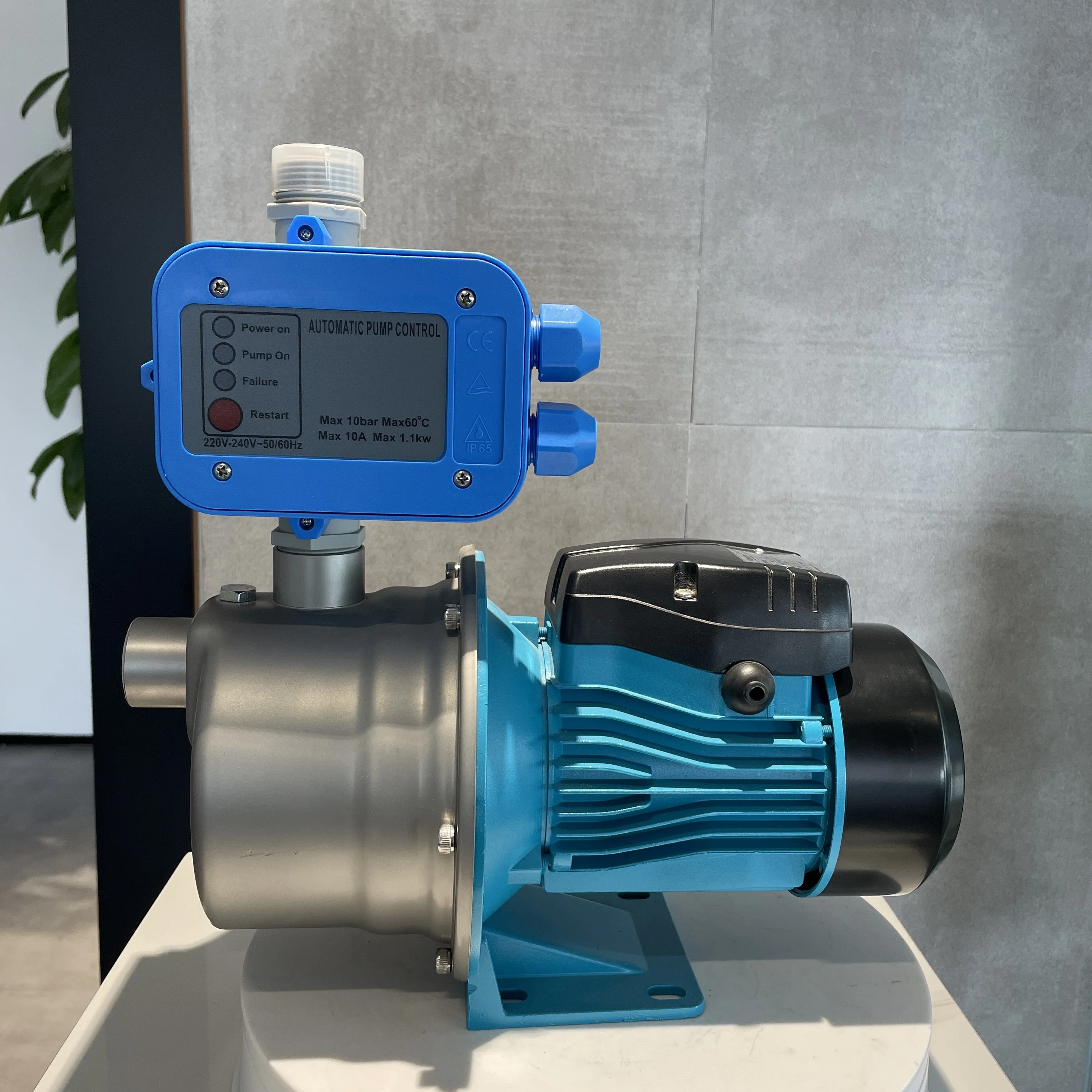 Электрический 1/2 Hp нержавеющая сталь бустер водяной насос струйный с переключателем давления