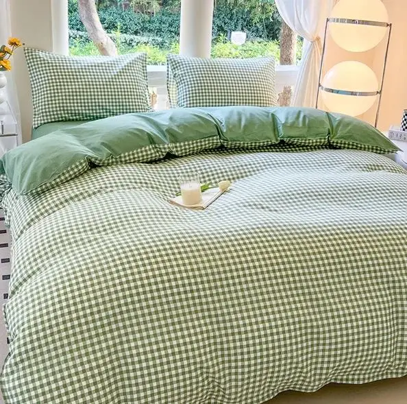 Printed Linen Quality Flax Home Linen Bed Sheet Beautiful Colorful Satin Polyester Hotel Bedding Set For Girls