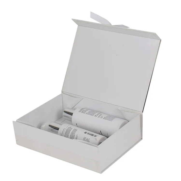 custom made folding paper box for hair product packaging bottles and jars