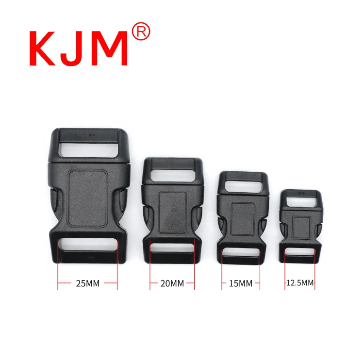 OEM ODM Accept 25mm Quick Release Contoured Plastic Adjustable Pet Buckle for Dog Collar