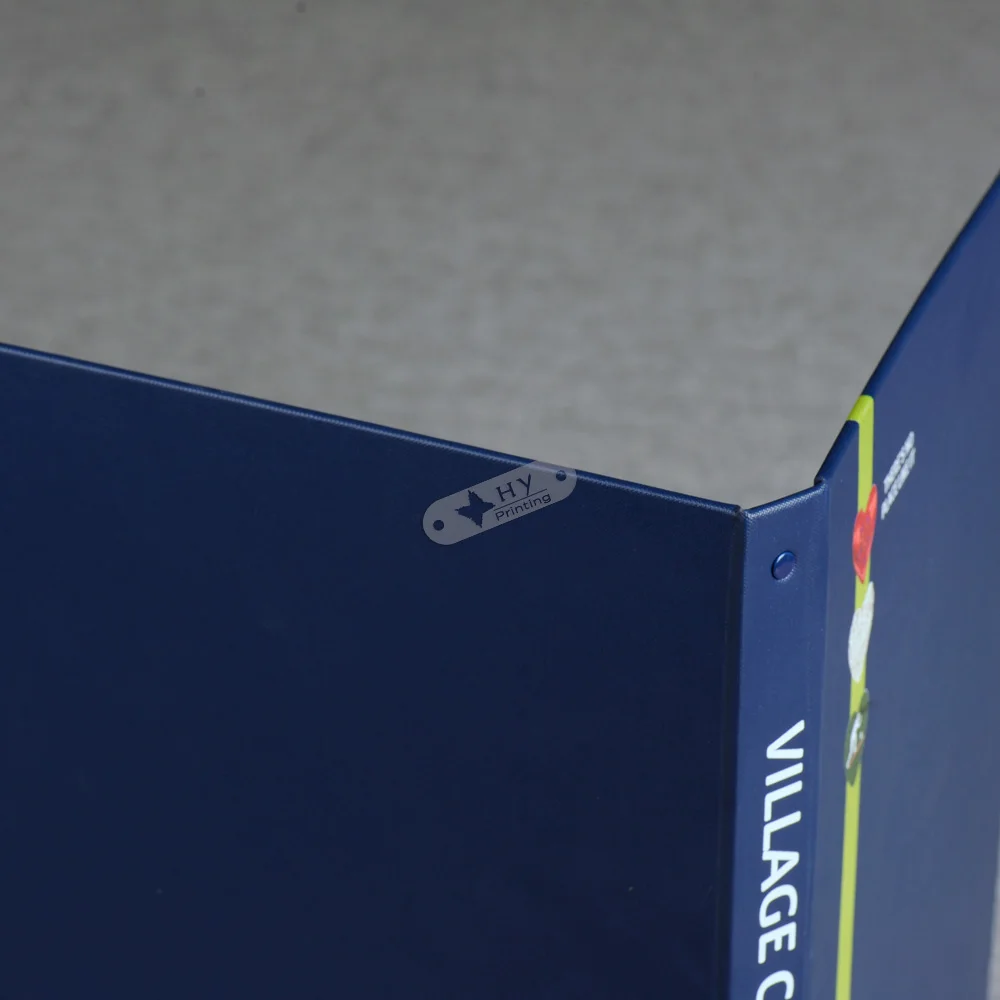 Bespoke Logo Buckram Cloth Covered Ring Binder Portfolio