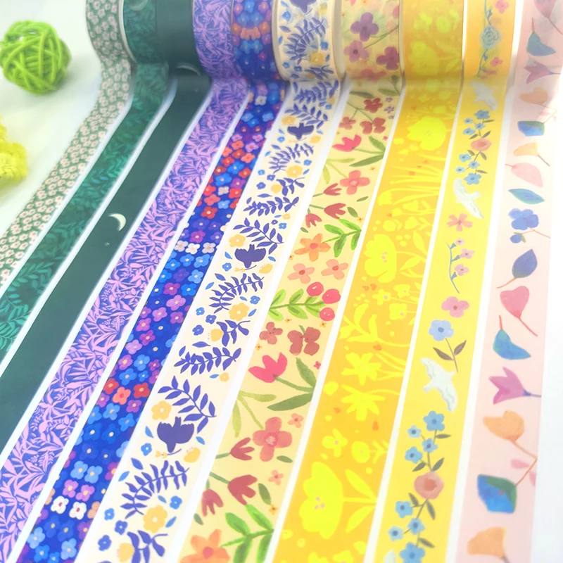 Custom Printing Decorative Adhesive washi paper Tape Diy Craft Washi Tape For  Scrapbook Journal