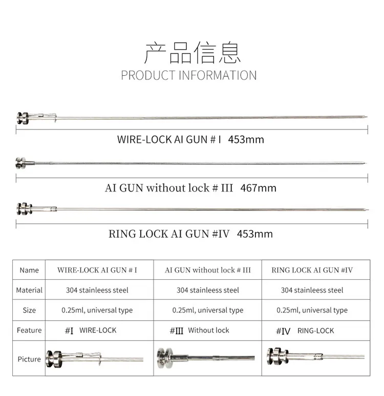Competitive  Artificial Insemination Gun/syringe for livestock Equipment