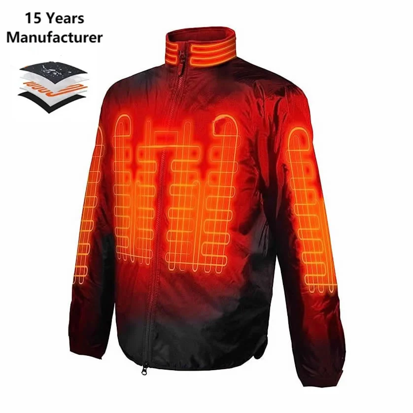 12V Motorcycle Gear 6 Heat Zones Mesh Jacket with X-Armor Heated Jacket Liner for Outdoor Activities Motorcycling