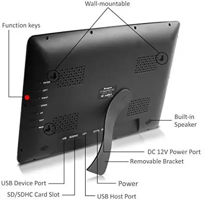 14 дюймов портативный монитор 1080P FHD 103% sRGB IPS ноутбук Встроенный стенд HDMI USB C цифровые вывески и дисплеи
