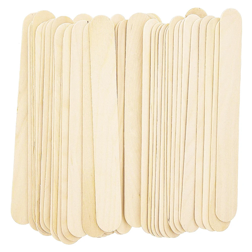 Wholesale eco friendly round wooden popsicle ice cream sticks 114mm with smooth surface