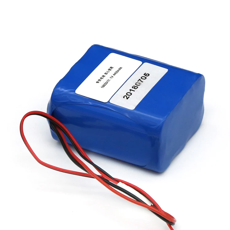 Customize  18650 battery 11.1V 4400mah cylindrical lithium battery pack ncr 2200mah high rate lithium ion cell batteries