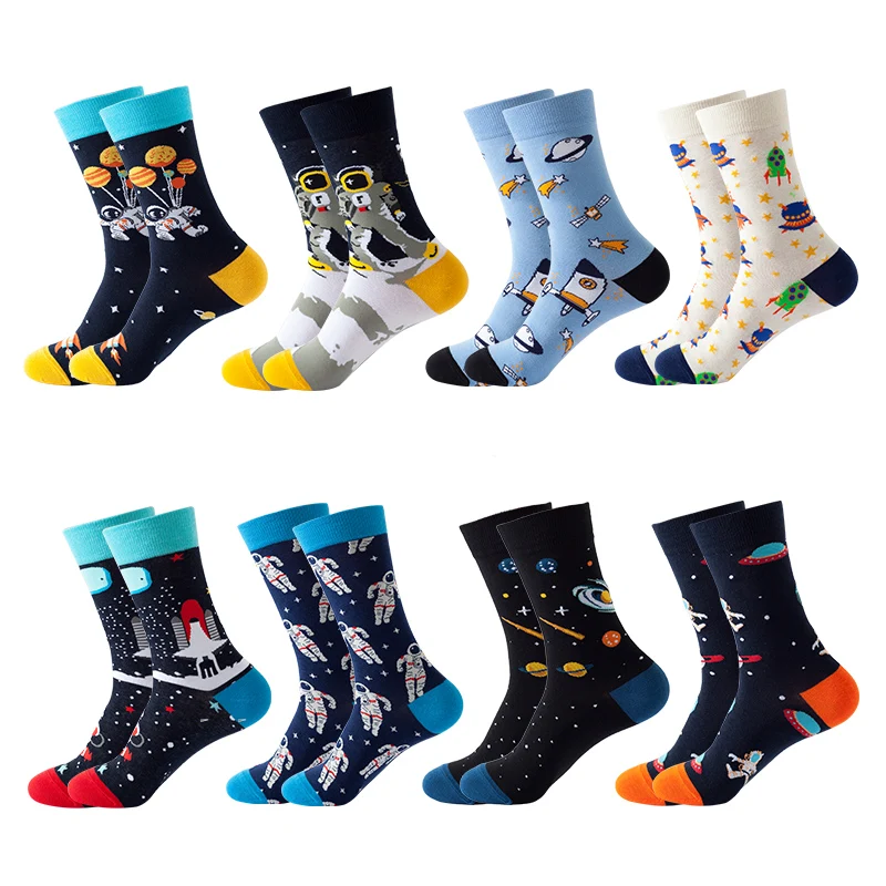 
Funny Fashion Men Personalized Sock Cotton Jacquard Crazy Socks Custom Cool Mens Colorful Animal Socks 