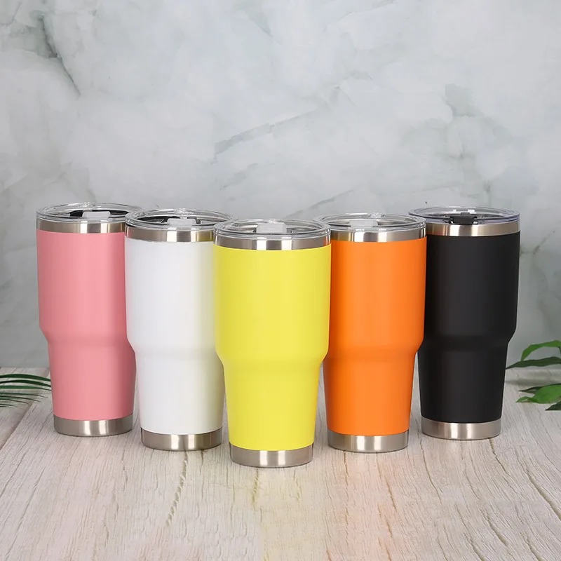 500/900ml Hot Sale Stainless Steel Car Mug Thermos Bottles With Lid Wholesale Portable Beer Drinking Glass With Customized Logo