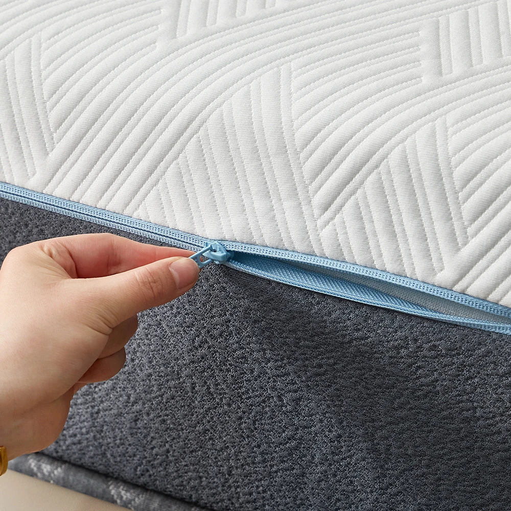KFT074 Luxurious Icy Fabric Gel Breathable Bamboo Memory Foam Hybrid Pocket Spring Mattress