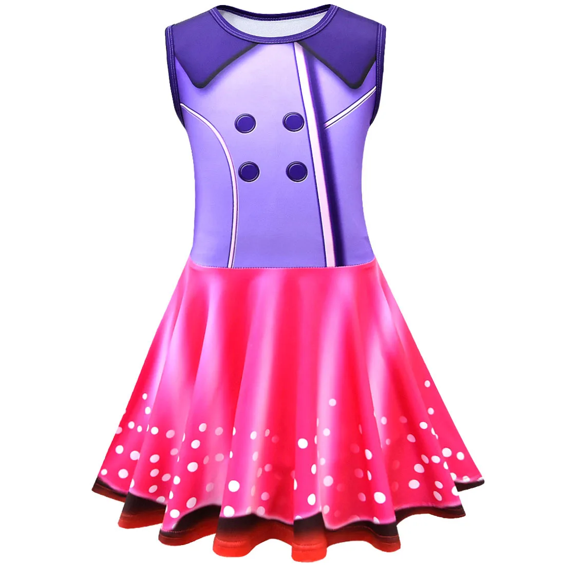 Flying Sleeve Dress Fancy Nancy Cosplay Costume Kids Dresses For Girls Nancy Dress Up Costume