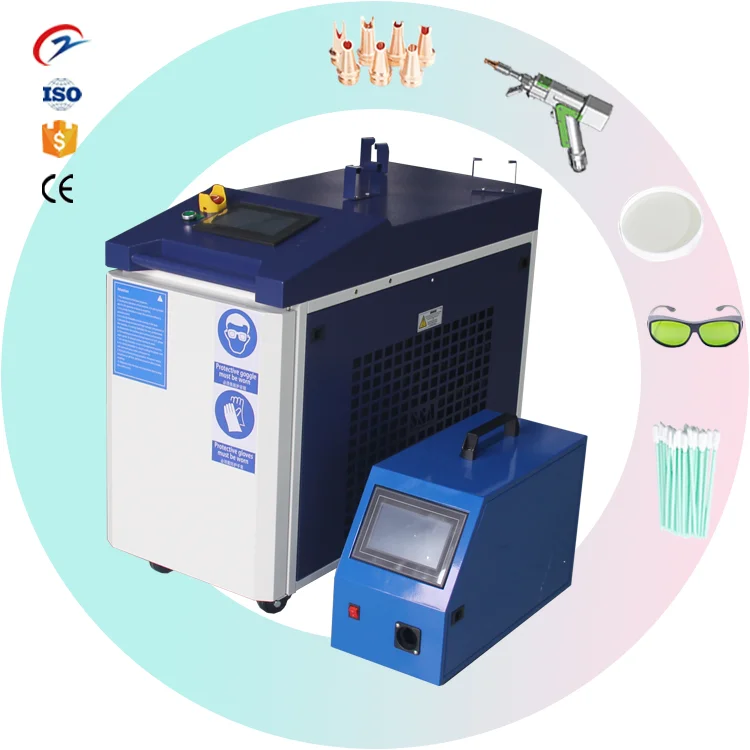 3 In 1 Cutting Cleaning Welding 1000W 1500W 2000W Handheld Fiber Laser Welding Machine for metal Stainless steel Aluminum