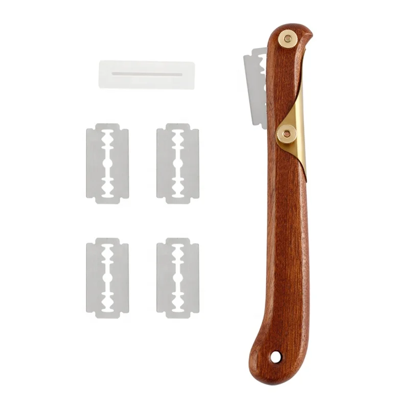 New Home Product Stainless Steel Wooden Handle Dough Scoring Knife Lame Hand Crafted Bread Lame