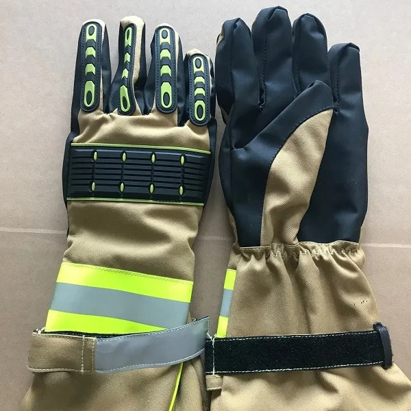 EN CE Aramid 3D Structural fire fighting Waterproof fireproof Firefighter Gloves