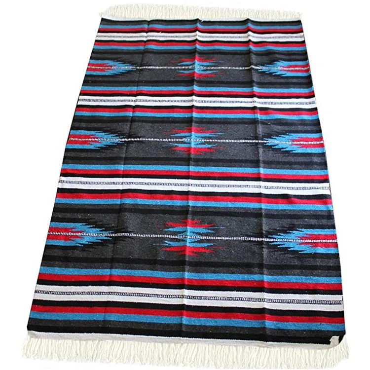 
Soft Table Runner Hand Woven Sheep Outdoor Picnic Large Mexican Blanket 