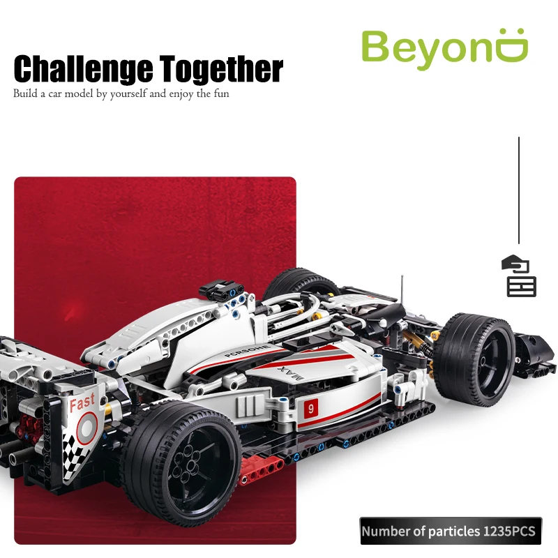 hot sales diy assembly car F1 model building bricks toys technic for child