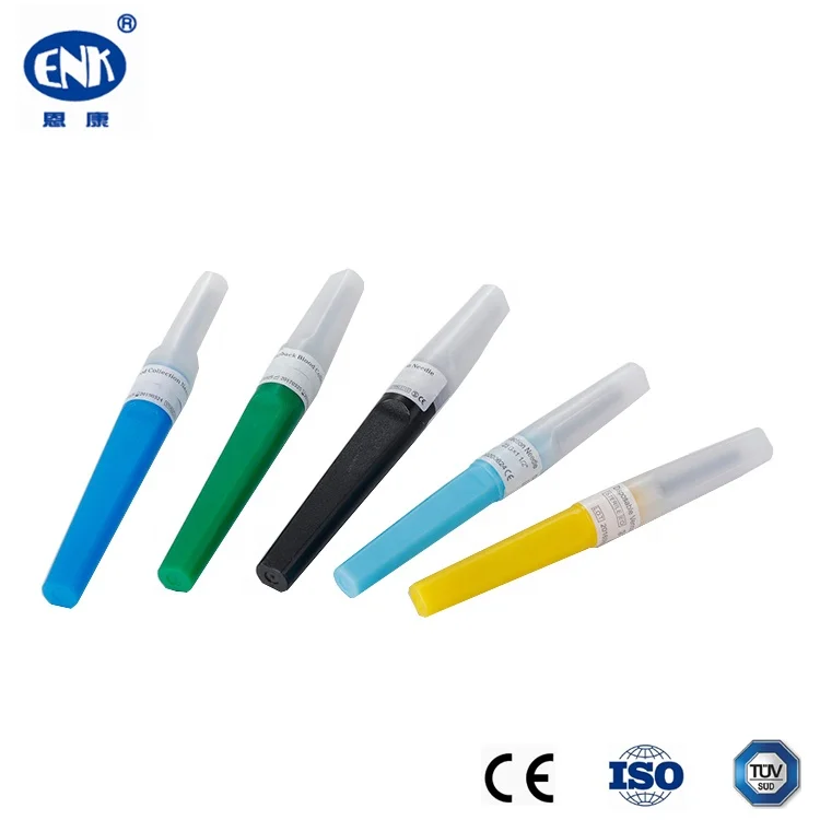 Disposable Multi Sample Venous Blood Collection Needle Green