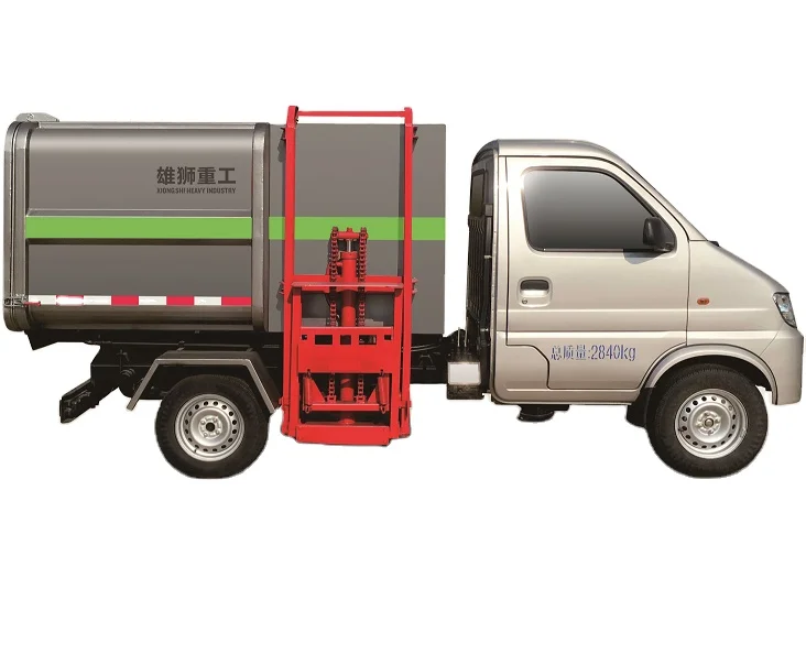 China DONGFENG Cheap Price Simple Operation And High Efficiency 4 Tons New Small Hydraulic Lifter Garbage Truck For Sale