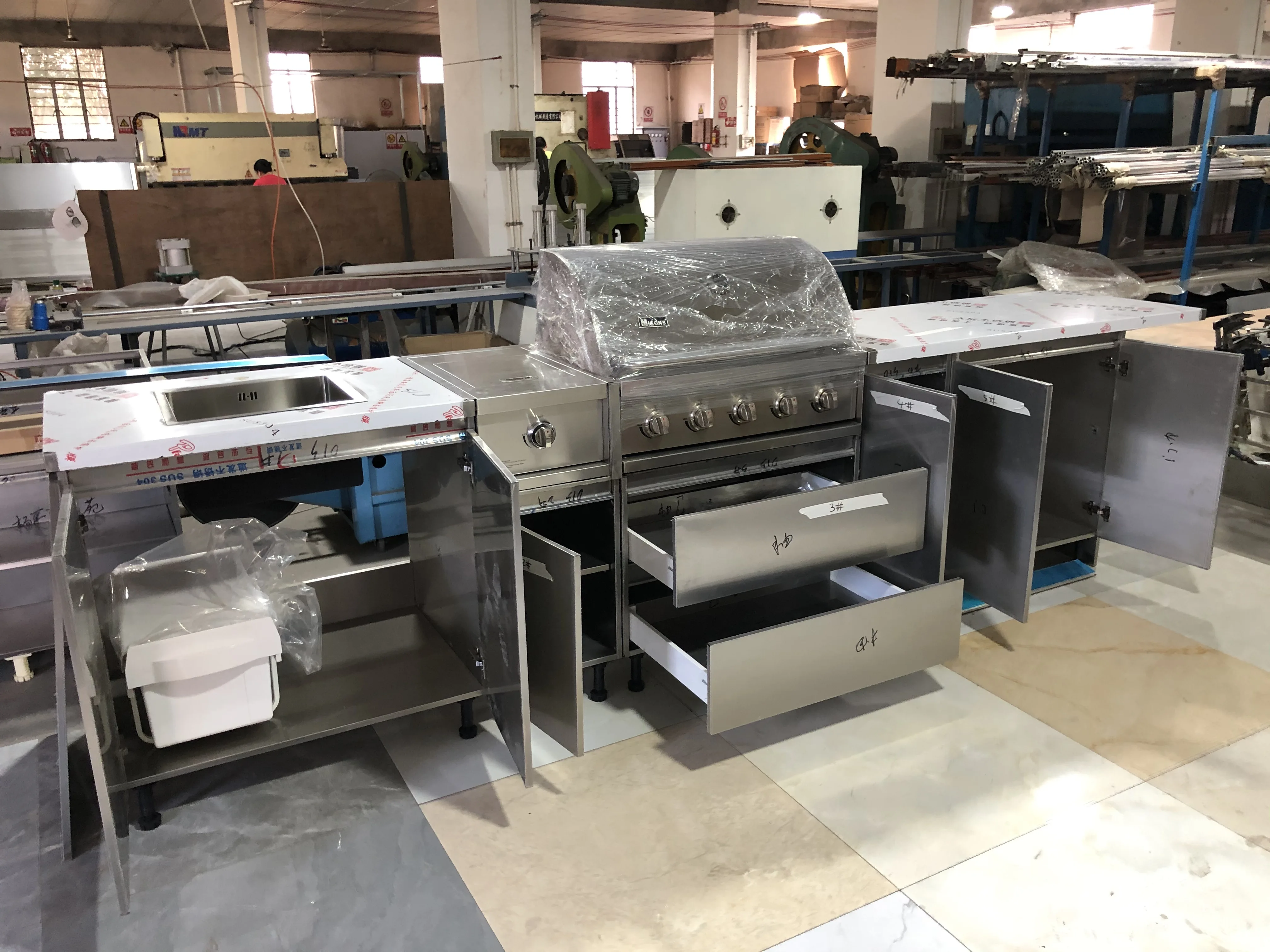 2021 Vermont Modular Outdoor Kitchens Stainless Steel BBQ Grill Furniture