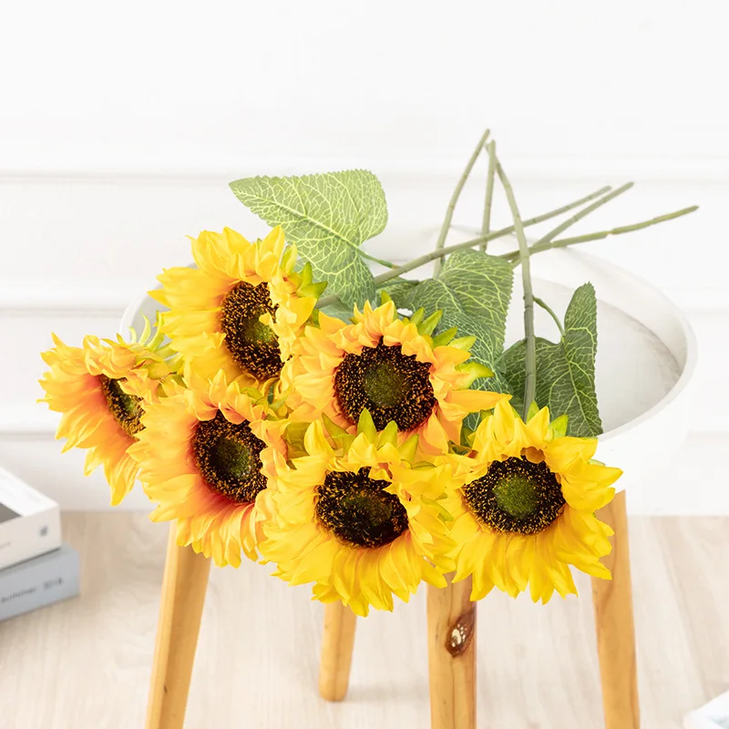 Simulation Latin Chrysanthemum Diy Home Wedding Decoration Flower Artificial Flower Sunflower Bouquet