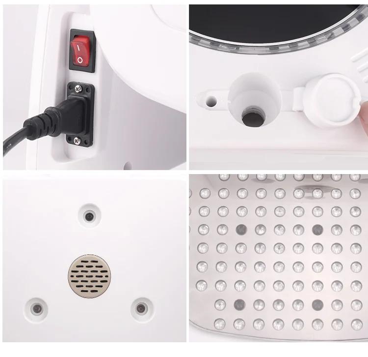 Pdt phototherapy led face light light pdt beauty machine with hair growth laser and face steamer