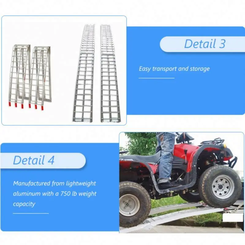 Wholesale Custom Outdoor Motorcycle Folding Loading Ramp LR002 Convenient And Comfortable To Use Motorcycle Ramp Atv Ramp