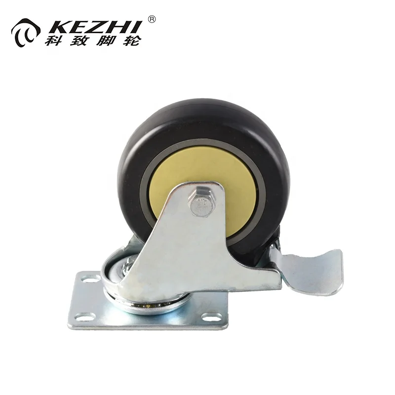 Chinese supplier Salable Medium Duty 5 Inch Castor 100mm wheels with brake