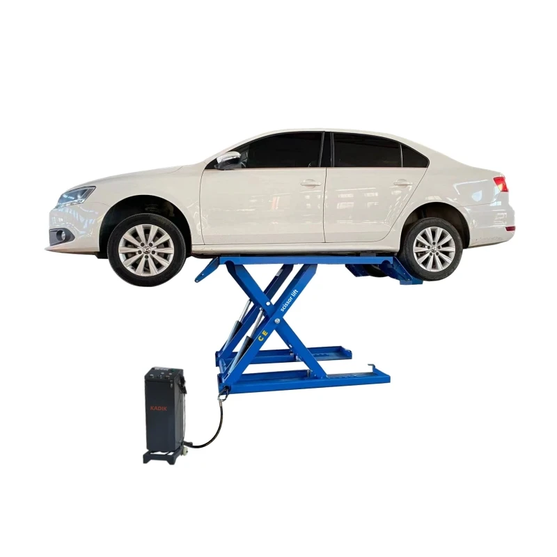 Portable 4T Mid-Rise Hydraulic Car Lifter Mobile Scissor Jack for Home Garage Mobile Car Lift Genre
