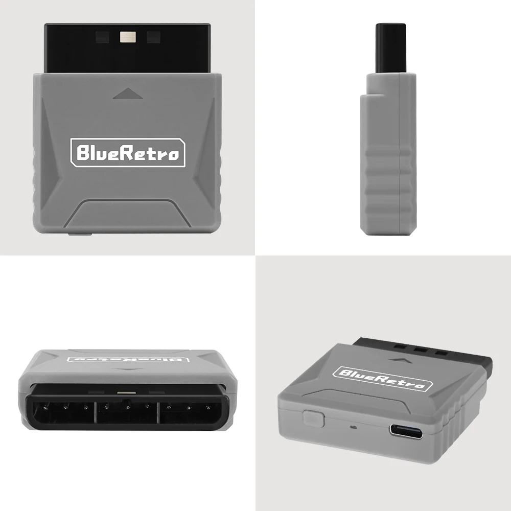 Mini Blueretro controller adapter for ps1 PS One PS2 Compatible with 8bitdo PS4 PS5 Xbox Series X Wireless Controller